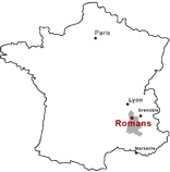 Situation de Romans en France